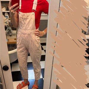 Target Universal Thread pink-purple washed out overalls